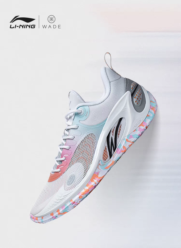 Li-Ning Wade 808 III 3 Basketball Shoes - White/Colorful